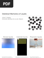 Statistical Mechanics of Liquids: Johan T. Padding Université Catholique de Louvain, Belgium