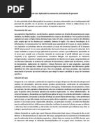 Estudio de Caso Aplicando Las Normas de Contratación de Personal