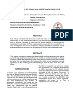 Estadistica Del Cobre y La Importancia en El Perú