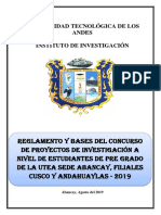 Bases Del Concurso de InvestiGACION