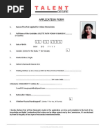 Offline Application Form For Work at Home