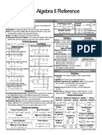 Algebra II Reference: Completing The Square and Quadratics Polynomials