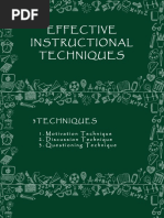 Effective Instructional Techniques