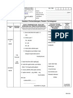 CPPT Rawat Inap (Formulir) (Contoh)