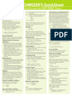 FRM 2019 Part II - Quicksheet PDF