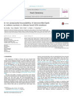 In Vivo Postprandial Bioavailability of Interesterified Lipids