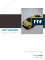 Lamborghini Gallardo Superlegerra LP-570 Papercraft PDF