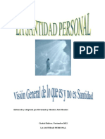 0ro La Santidad Personal