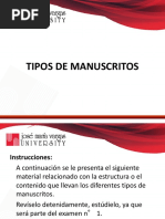 Tipos de Manuscritos