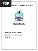 Physics Activity Khushi