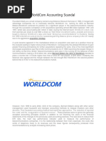 Case Study WorldCom Accounting Scandal