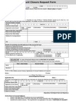 Account Closure Form