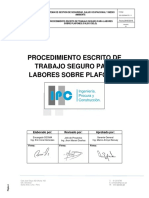 Sg-Ssoma-Pr-11 Procedimiento de Trabajo Seguro para Trabajos Sobre Plafones