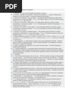 Time Response Analysis of System