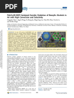 Pd@Cu (II) - MOF-Catalyzed Aerobic Oxidation of Benzylic Alcohols in Air With High Conversion and Selectivity