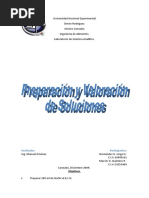 Informe I (Preparación y Valoración de Soluciones)