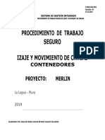 Procedimiento Izaje Movimiento de Cargas (Contenedores) 2019 II