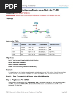 5.1.3.6 Packet Tracer - Configuring Router-On-A-Stick Inter-VLAN Routing Instructions IG