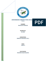 Derecho Procesal Civil I Tarea II