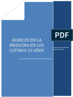 Avances en La Medicina en Los Ultimos 10 Años