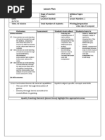 Lesson Plan 2 Year 10