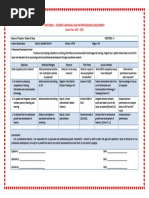 Ippd Form 1 - Teacher'S Individual Plan For Professsional Development School Year: 2012 - 2013