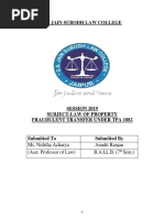 S.S. Jain Subodh Law College: Ms. Nishtha Acharya Anudit Ranjan (Asst. Professor of Law) B.A.LL.B. (7 Sem.)