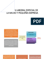 Régimen Laboral Especial de La Micro y Pequeña