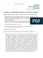 Sustainability: Proposal of A Sustainability Index For The Automotive Industry