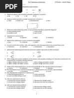 Electricity Electronics Test Banswer Key