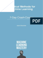 Statistical Methods For Machine Learning Mini Course