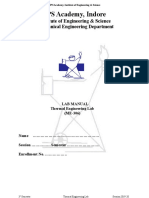 Lab Mannual of Thermal Engg - Updated 1