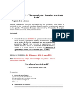 Actividad 3 Unidad 2 - Los Valores Al Servicio de La Vida