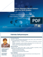 Global Commercial Vehicle Telematics Market Presentation July 17 2013