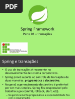 Spring e Transações