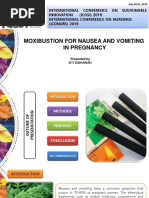 Moxibustion For Nausea and Vomiting in Pregnancy