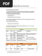 Present Perfect Vs Simple Past