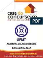 Apostila Ufmt 2017 Assistente Administrativo