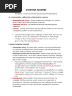 Computer Reviewer: (Chapter 3: Network Protocols and Communications)