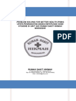 Problem Solving For Better Health (PSBH) Upaya Peningkatan Angka Kepatuhan Hand Hygiene Di Unit Gizi Rumah Sakit Hikmah Makassar