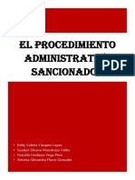 El Procedimiento Administritivo Sancionador