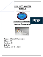 Chemistry Project - Aspirin Synthesis