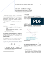 Preinforme e Informe Movimiento Armonico Simple