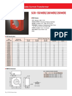 SCR-150W (R) /200W (R) /250W (R) : Bushing & Cable Current Transformer