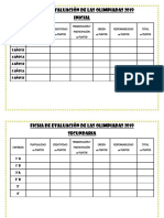 Ficha de Evaluación de Las Olimpiadas 2019