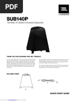 JBL Sub140p Manual