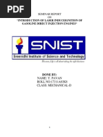 Gasoline Direct Injection Engines": Seminar Report ON "Introduction of Laser Induceignition of