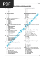 Chapter # 5: Circular Motion: Physics (MCQ'S) 1 Year