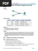 10.3.3.5 Packet Tracer - Using A TFTP Server To Upgrade A Cisco IOS Image Instructions