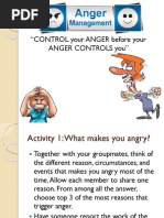 CONTROL Your ANGER Before Your Anger Controls You